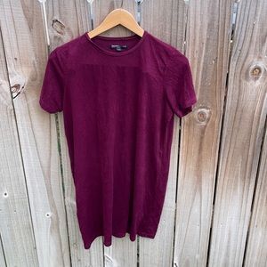 Brandy Melville velvet tee shirt tunic dress EUC